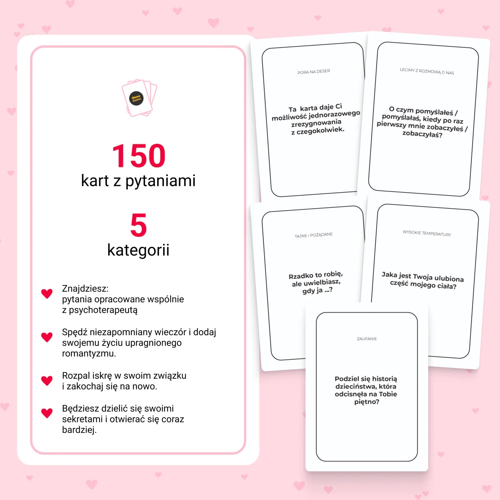 Gra "Między nami: o miłości" - Memo Games PL