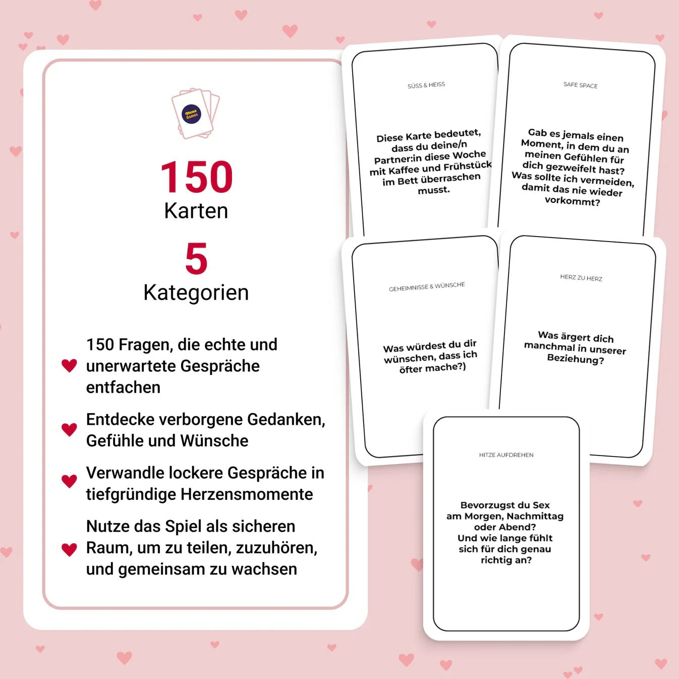Gra "Między nami: o miłości" (Wersja niemiecka) - Memo Games PL