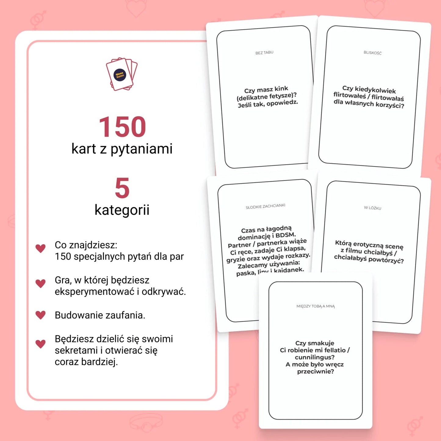 Gra "Między nami: O najskrytszych" - Memo Games PL