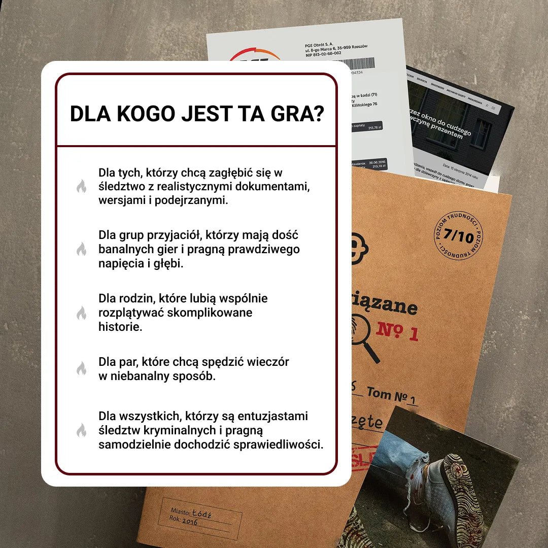 NIErozwiązane sprawy - Memo Games PL