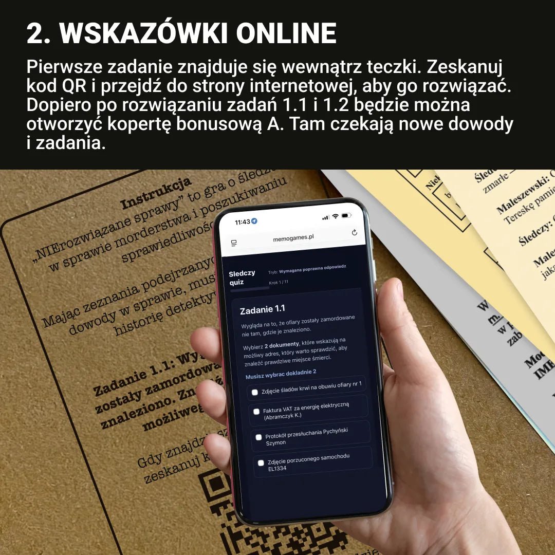 NIErozwiązane sprawy - Memo Games PL