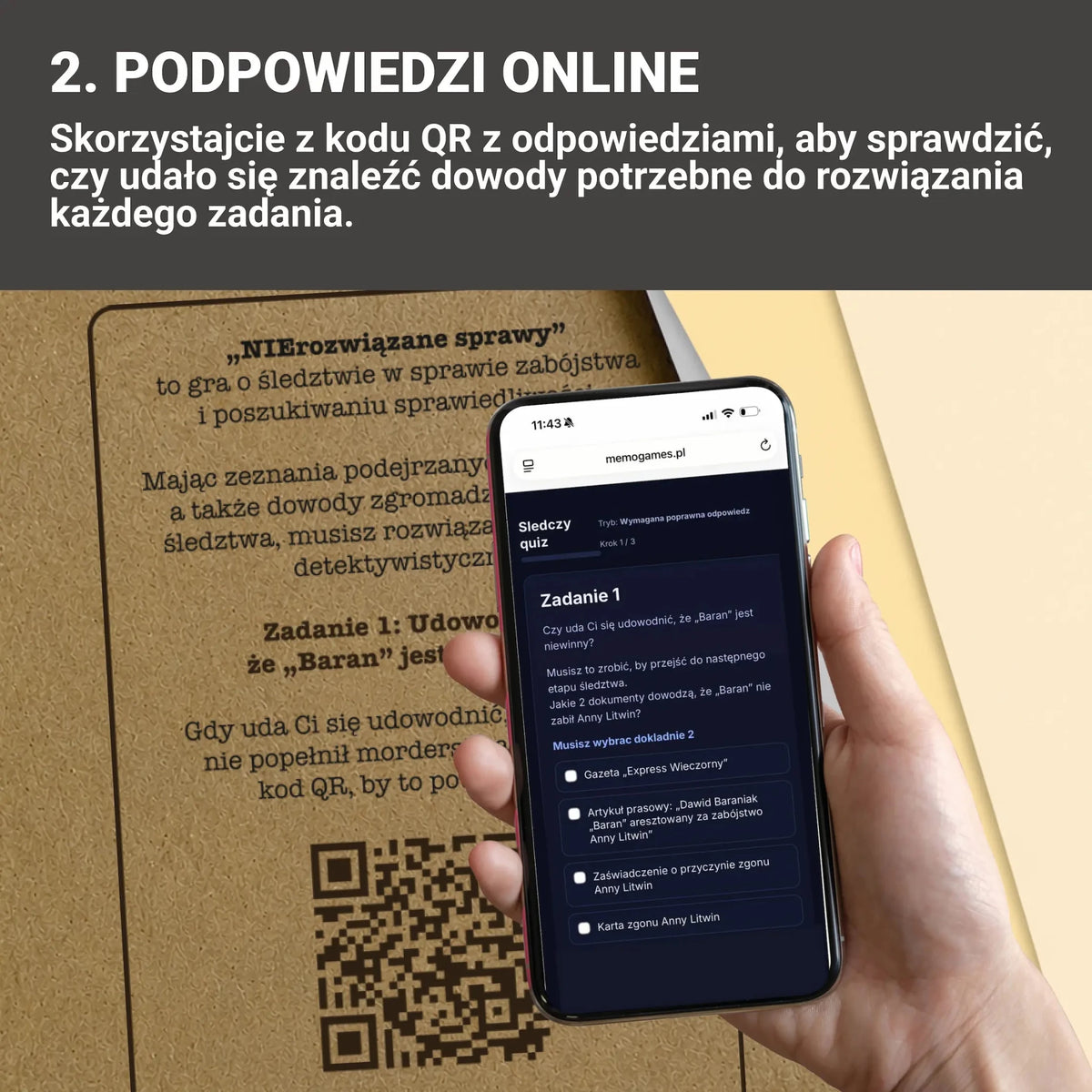 NIErozwiązane sprawy nr 2 - Memo Games PL