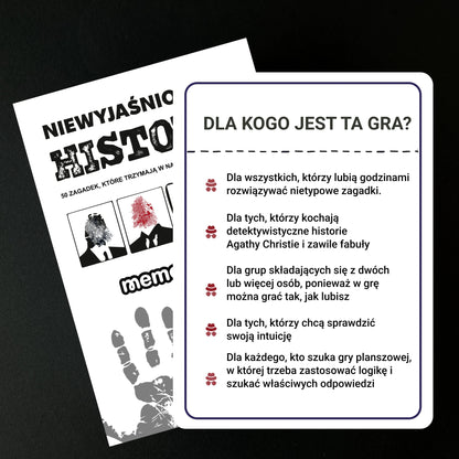 NIEWYJAŚNIONE HISTORIE - Memo Games PL