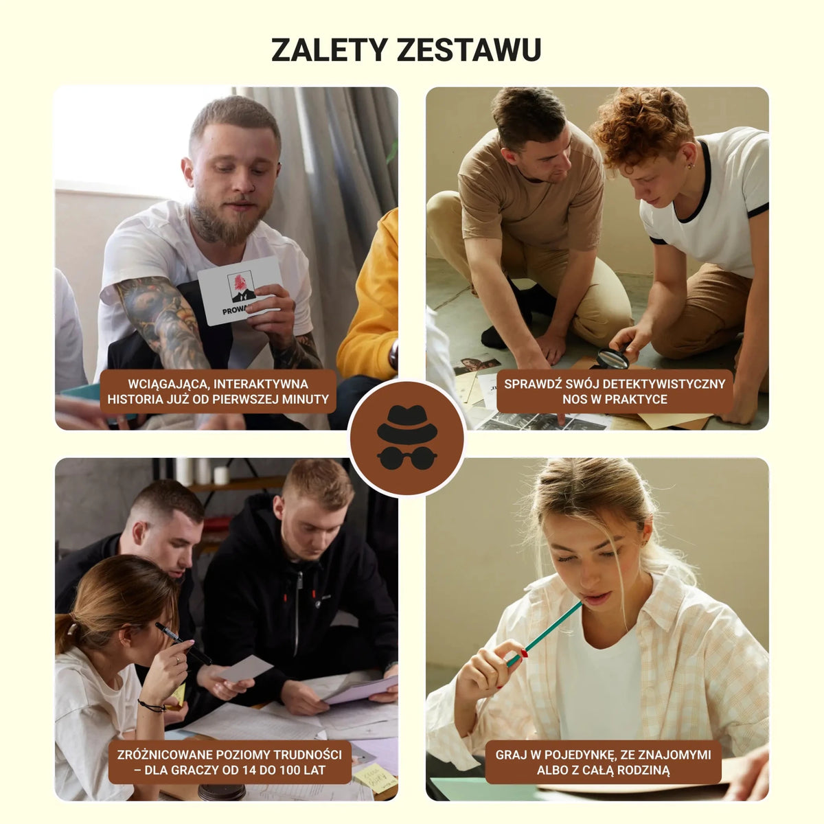 Zestaw NIErozwiązane sprawy - Memo Games PL