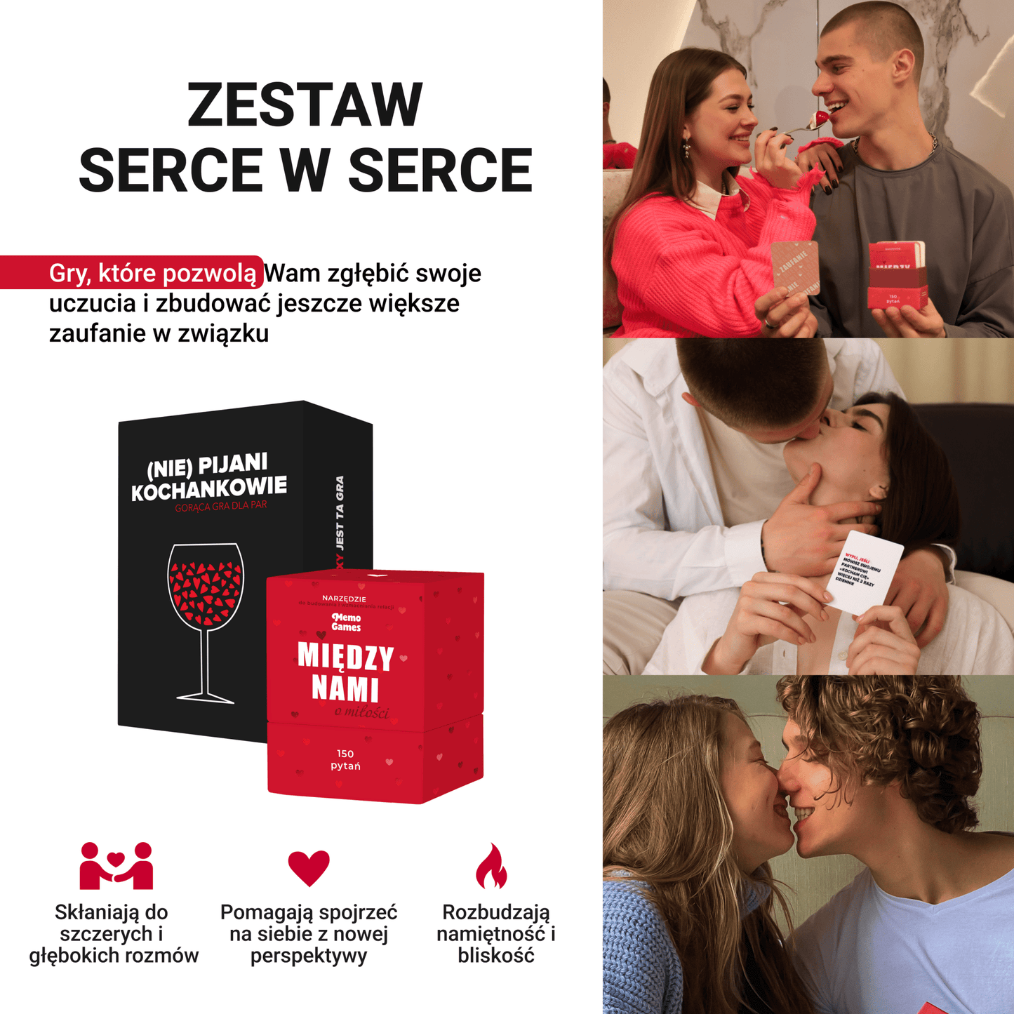 Zestaw Serce w Serce - Memo Games PL